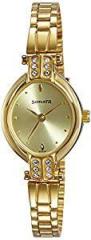 Sonata Analog Gold Dial Women's Watch NL8064YM01/NN8064YM01