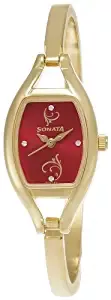 Analog Red Dial Women's Watch NK8114YM01