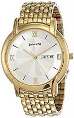 Sonata Analog White Dial Men's Watch NN7954YM01W/NP7954YM01W