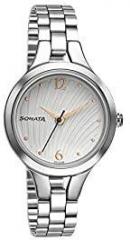 Sonata Analog White Dial Women's Watch 8151SM05/NP8151SM05