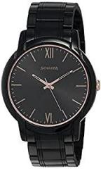 Sonata Beyond Gold Analog Black Dial Men's Watch NN77031KM03/NP77031KM03