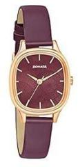 Sonata Burgundy Dial Analog Watch for Women NR8173WL01