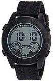 Sonata Digital Round Black Dial Men's Watch 77038PP04J