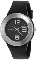 Sonata Fashion Fibre Analog Black Dial Unisex's Watch NL8991PP03/NM8991PP03