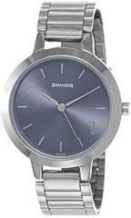 Sonata Play Blue Dial Women Watch With Stainless Steel Strap NS8141SM07