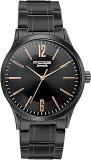 Sonata Poze Quartz Analog Black Dial Metal Strap Watch For Men SP70022NM01W