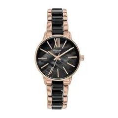 Sonata Poze Quartz Analog Mother of Pearl Dial Metal & Plastic Strap Watch for Women SP80051KD02W