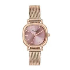 Sonata Poze Quartz Analog Pink Dial Mesh Strap Watch for Women_Sp80024Wm01W, Rose Gold Band