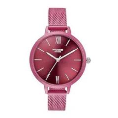 Sonata Poze Quartz Analog Pink Dial Mesh Strap Watch for Women_Sp80075Km01W, Pink Band