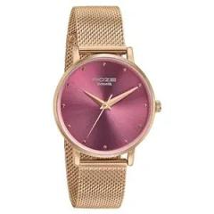 Sonata Poze Quartz Analog Pink Dial Metal Strap Watch for Women SP80017WM03