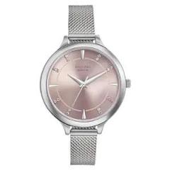 Sonata Poze Quartz Analog Pink Dial Stainless Steel Strap Watch for Women SP80015SM02