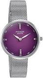 Sonata Poze Quartz Analog Purple Dial Mesh Strap Watch For Women