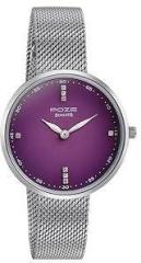 Sonata Poze Quartz Analog Purple Dial Mesh Strap Watch for Women