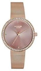 Sonata Poze Quartz Analog Rose Gold Dial Mesh Strap Watch for Women SP80067WM01W