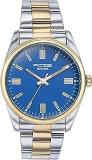 Sonata Poze Quartz Blue Dial Gold+Steel Metal Strap For Men SP70033BM01W