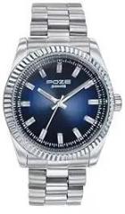 Sonata Poze Quartz Blue Dial Silver Metal Strap for Men SP70043SM01W