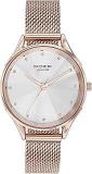 Sonata Poze Quartz White Dial Rose Gold Metal Strap For Women SP80087WM01