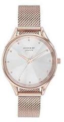 Sonata Poze Quartz White Dial Rose Gold Metal Strap for Women SP80087WM01