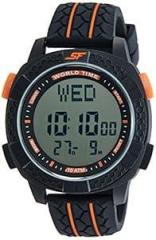 Sonata SF Carbon Series Digital Dial Unisex Watch With Plastic Strap NL77058PP04