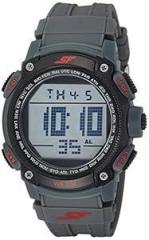 Sonata SF Digital Dial Plastic Strap Watch for Men NR77073PP02