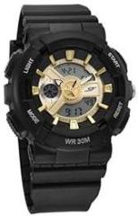 Sonata SF Striking Black & Gold Gear Unisex Watch Unique Aesthetic with Robust Performance 87057PP04