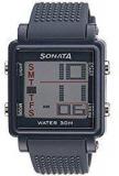 Sonata Super Fibre Digital Grey Dial Men's Watch NH77043PP02