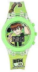 SQUIRRO Digital Unisex Watch Multicolour Dial Green Colored Strap