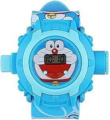 SQUIRRO Rubber Kids Watches Digital Unisex Child Watch Multicolour Dial Blue Colored Strap