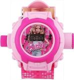 SUNNY FASHION Unisex Kid Barbie 24 Images Projector Watch, Digital