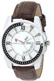 Svviss Bells Original White Dial Brown Genuine Leather Strap Day And Date Chronograph Men's Wrist Watch TA 976