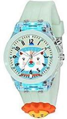 SWADESI STUFF Cute Cartoon Multi Color Lights Rubber Strap Analog Watch for Girls