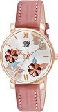 SWADESI STUFF Multi Color Flower Dial Premium Leather Strap Analog Watch for Women and Girls