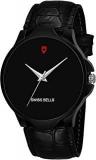 Swiss Bells Swiss Analogue Men's Watch Black Dial Leather Colored Strap 1SBA