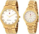 Swiss Trend Unisex Analog Watch STCouple18 Gold