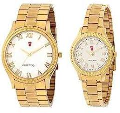 Swiss Trend Unisex Analog Watch STCouple18 gold