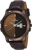 SWISSTONE Analog Men's Watch Brown Dial Brown Colored Strap