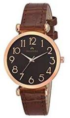 SWISSTONE CK301 Leather Strap Analog Wrist Watch for Women