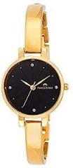 SWISSTONE JEWELS068 Gold Plated Bracelet Wrist Watch for Women