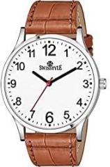 SWISSTYLE Anolog White Dial Men's Watch SS GR223 WHT BRW