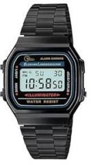 SWISTER Vintage Digital Multi Functional Full Black Tone Stainless Steel Unisex Watch