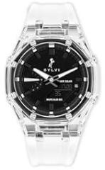 Sylvi Rig One 'O One Silicone Strap Watches for Men with World Time Display Multiple Alarms Stopwatch Water Resistant Watch