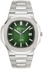 Sylvi Urbane Stainless Steel Strap Analog Watches for Men with Water Resistant Watch & Date Display