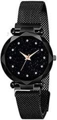 Talgo Analog Women's Watch Black Dial, Black Colored Strap