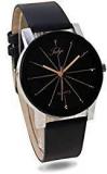 Talgo Analogue Black Dial Black Leather Strape Quartz Movement Women's Watch 5049