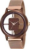 Talgo Brown Open Dial Mesh Magnet Casual New Watch For Men Strap Analog Watch For Men & Boys