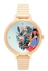 TEAL BY CHUMBAK Chumbak Round Dial Analog Watch for Women|Live Slow Collection| Watch & Jewellery Sets|Gifts for Women/Girls/Ladies |Stylish Fashion Watch for Casual/Work Ivory