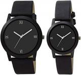 TESLO Analog Unisex Child Watch Black Dial, Black Colored Strap Pack Of 2