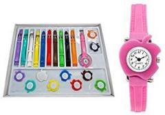 The Shopoholic Analogue Girl's Watch Multicolored Dial & Strap