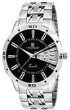 Timewear Analog Black Dial Day And Date Watch For Men