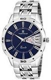 Timewear Analog Blue Dial Day and Date Watch for Men